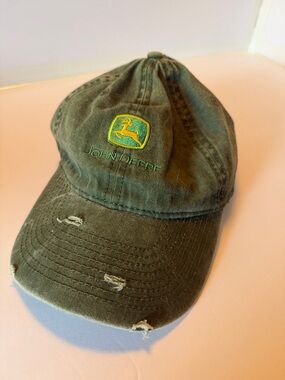 John Deere Olive Green and Yellow Logo Baseball Hat